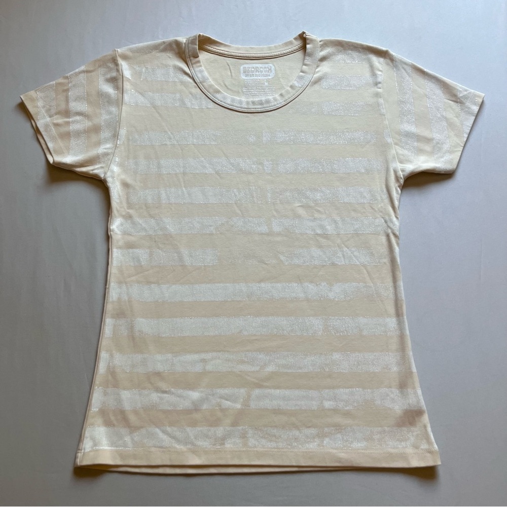 Beige Striped Women's Top